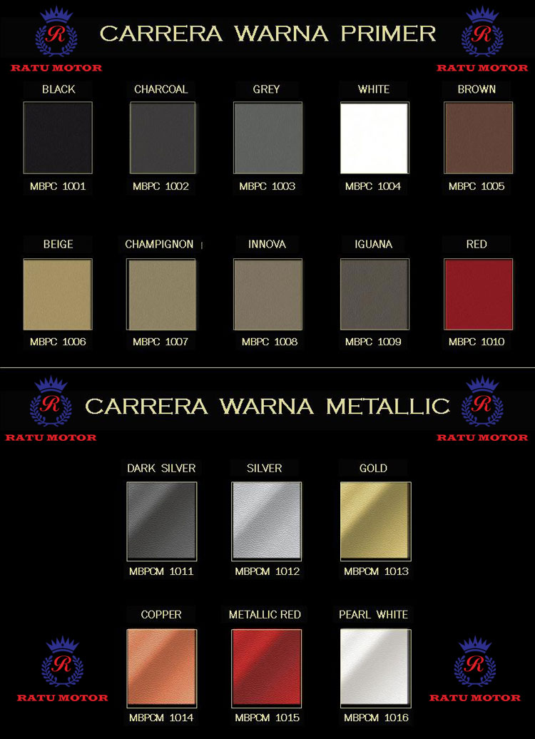 Bahan MB-Tech Premium CARRERA - Primer & Metallic