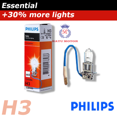 PHILIPS Rally Halogen H3 12V 100 Watt Colour 3.500K