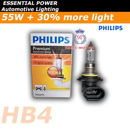 PHILIPS Premium Halogen HB4 12V 55 Watt Colour 3.500K