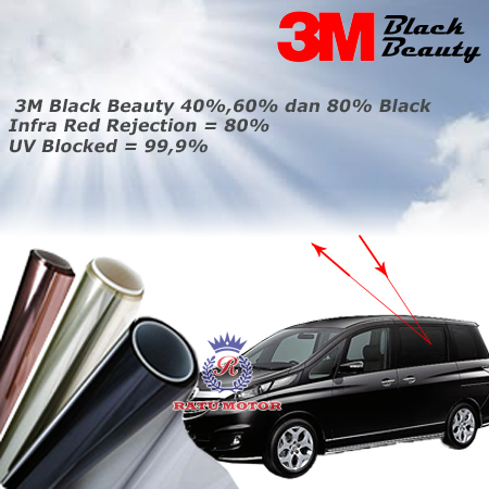 Kaca Film 3M BLACK BEAUTY Samping Belakang (SKKB)