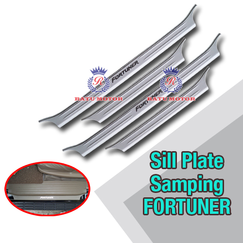 Sill Plate Samping FORTUNER 2005-2015 Plastik Cream