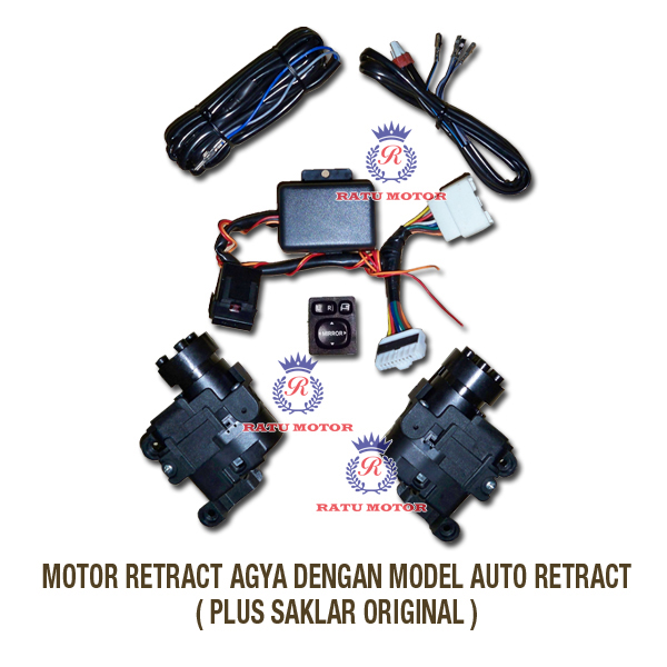 Motor RETRACT Spion AGYA 2013-2016 + Auto Retract (Saklar Original)