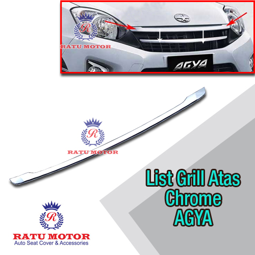 List Grill Atas AGYA 2013-2016 Chrome