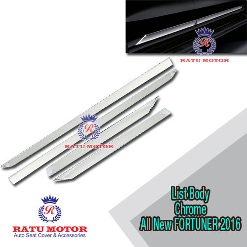 List Body All New FORTUNER 2016 Plastik Chrome