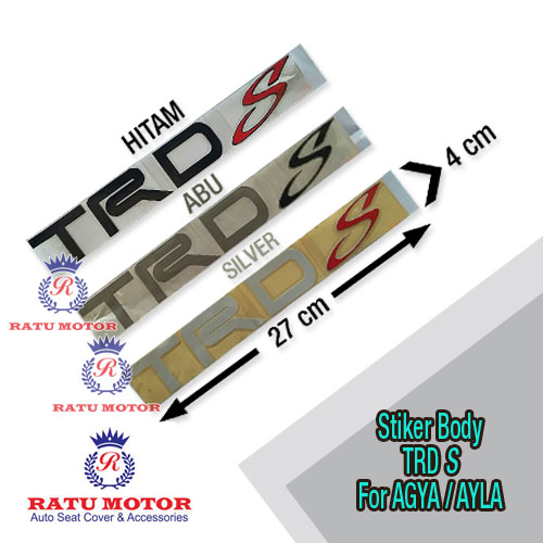 Stiker Bodi TRD-S For AGYA / AYLA