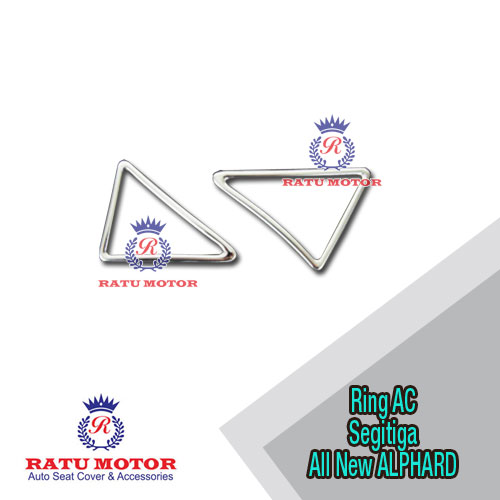 Cover Outlet AC Triangle (Segitiga) All New ALPHARD 2016-2018 Chrome