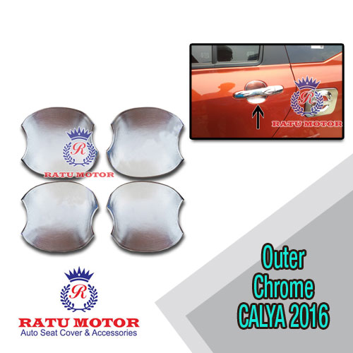 Outer Handle Toyota CALYA 2016 Model Mangkok Chrome