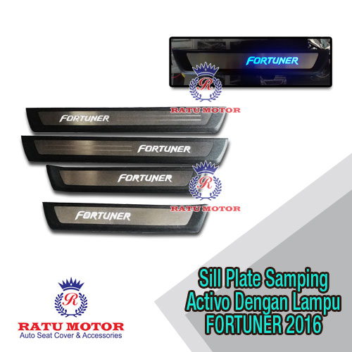 Sill Plate Samping All New FORTUNER 2016 Model ACTIVO + LED 