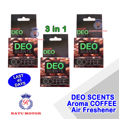 DEO SCENTS Car Air Freshener Aroma COFFEE (3 Pcs / Harga Promo)