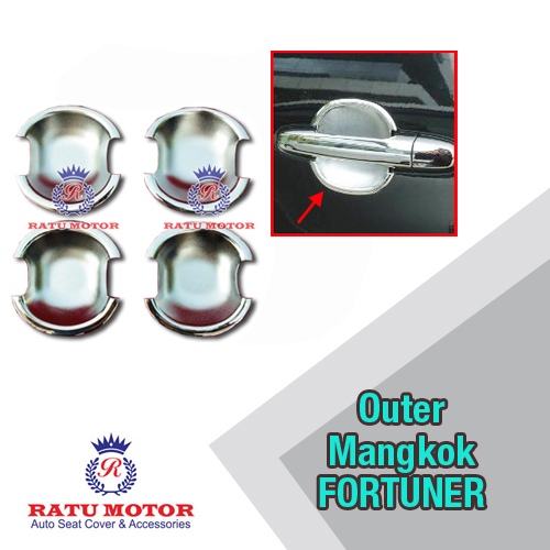 Outer Handle Toyota FORTUNER 2005-2015 Model Mangkok Chrome