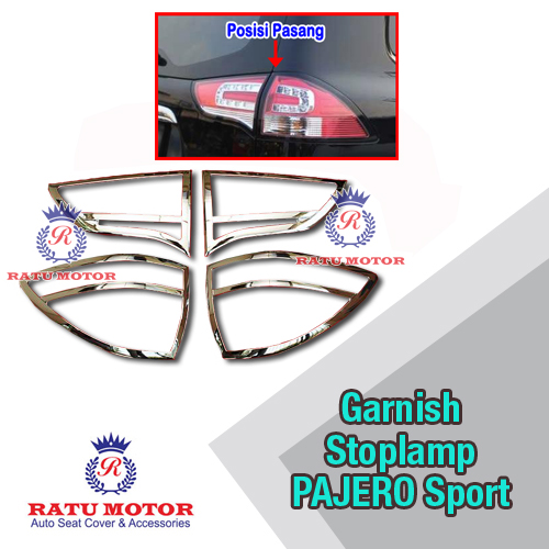 Garnish Stoplamp PAJERO Sport 2014-2015 Chrome