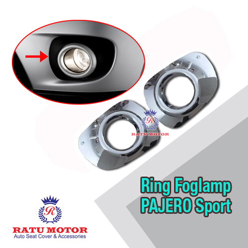 Ring Foglamp PAJERO Sport 2010-2013 Besar Chrome 