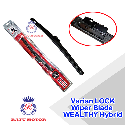 Wiper Blade WEALTHY 16 inch Tipe Hybrid TEFLON Khusus Mobil EROPAH & KOREA