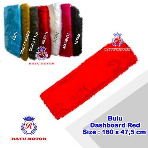 Bulu Dashboard Universal 160x47,5 cm Aneka Warna