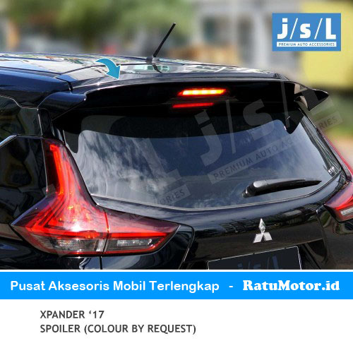 Spoiler XPANDER Model ORI Plastik w/o Lamp Putih / Blacktivo