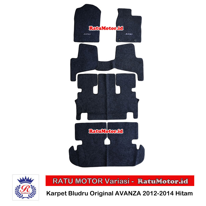 Karpet Bludru Original All New AVANZA 2012-2014 Hitam