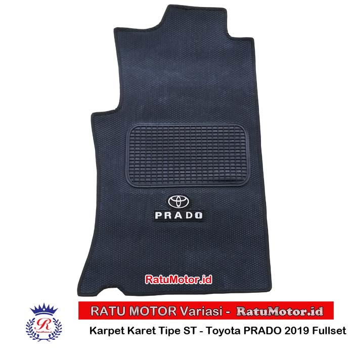 Karpet Karet Tipe ST Toyota PRADO 2019 Full Set + Logo
