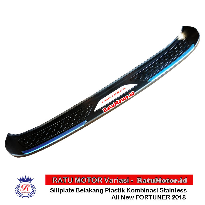 Sill Plate Belakang All New FORTUNER 2018 Plastik Kombinasi Stainless