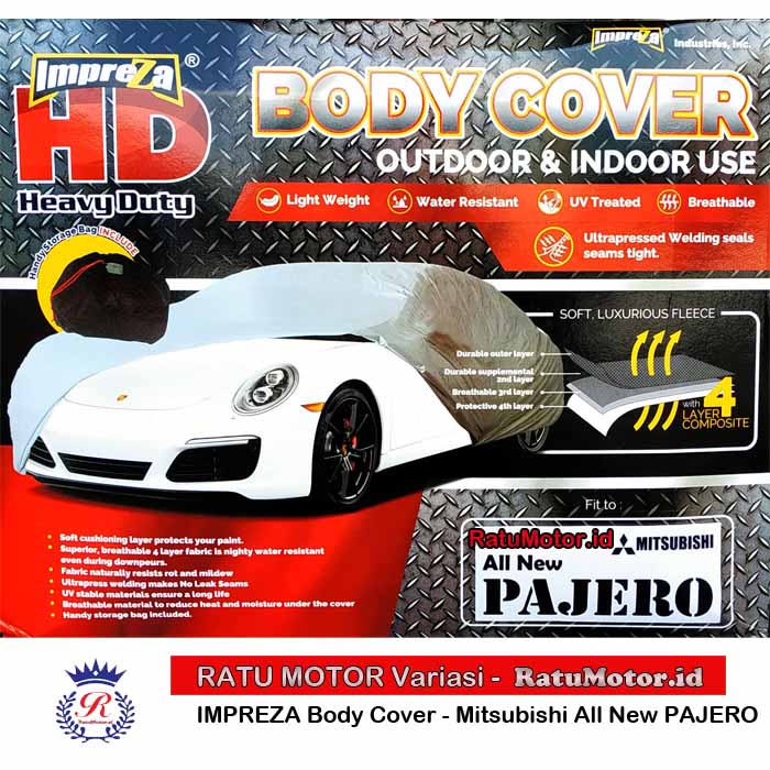 Body Cover IMPREZA HD For PAJERO Sport 2016-2018 WaterProof 4 Layers