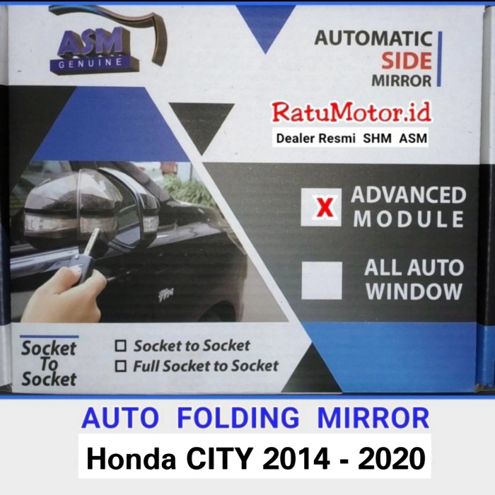 ASM Modul AUTO FOLDING Mirror Honda CITY 2015 - Spion Lipat