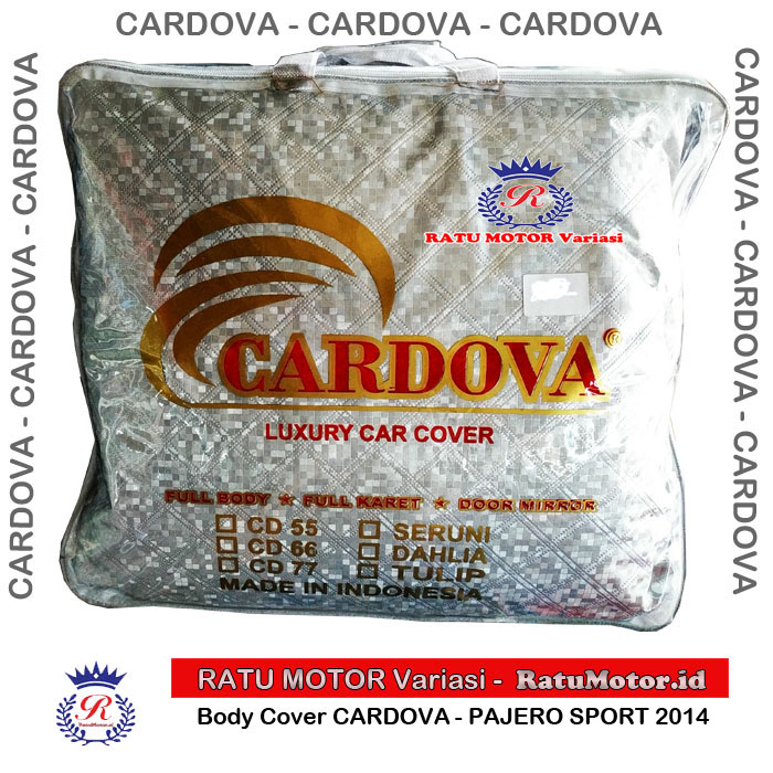 CARDOVA Body Cover PAJERO SPORT 2008-2014 (Plus Spion) - Cordova Bodycover Selimut Sarung Tutup Mobil  