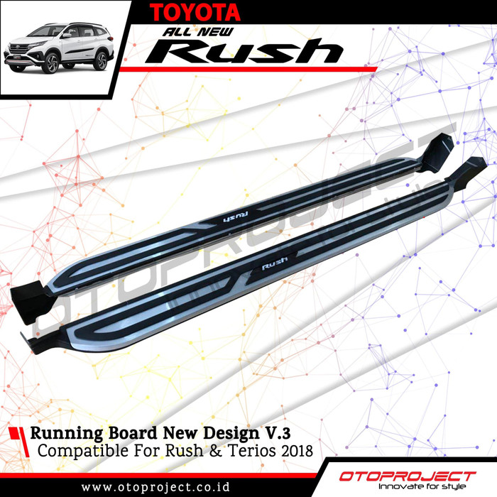 FOOTSTEP Running Board V3 RUSH 2019 - Foot Step Pijakan Samping