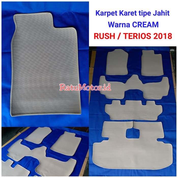 Karpet Karet Jahit RUSH 2018 Full Set Cream (5 pcs)