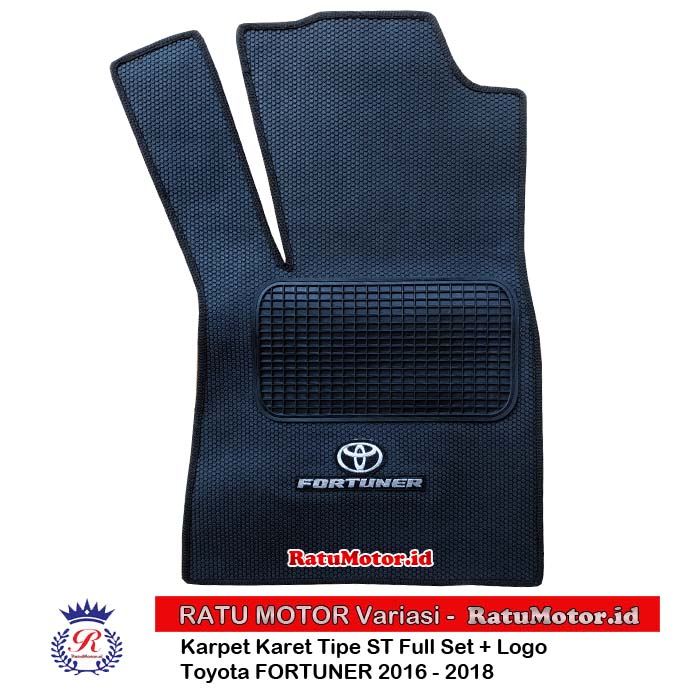 Karpet Karet tipe ST FORTUNER 2016-2019 Full Set + LOGO