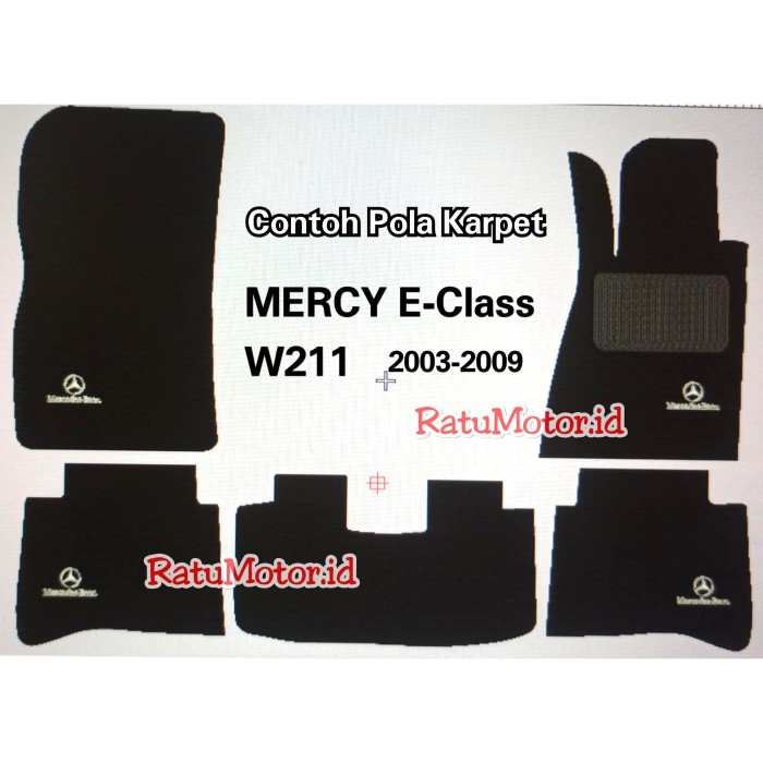 Karpet Karet Tipe ST Mercedes Benz E Class 2005 W211 - Karpet Mercy FULL BAGASI