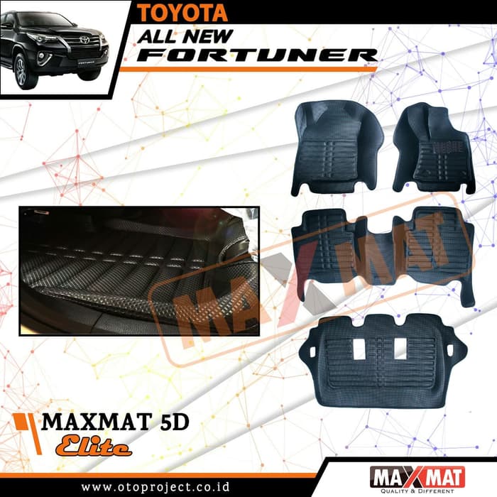 Karpet Mobil Maxmat 5D Elite FORTUNER 2018 - Karpet Mangkok