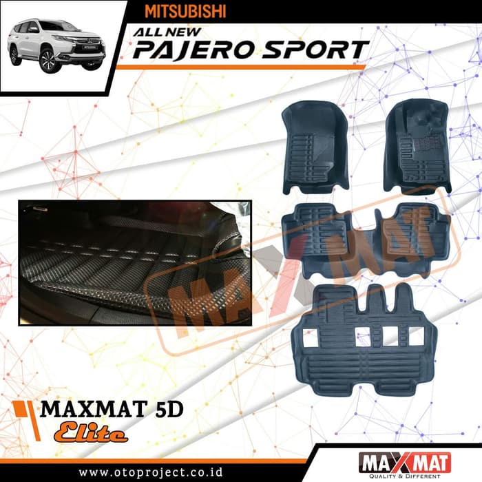 Karpet Mobil Maxmat 5D Elite PAJERO Sport 2016 - Karpet Mangkok