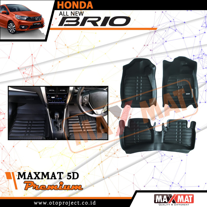 Karpet Mobil Maxmat 5D Premium All New BRIO 2019 - Karpet Mangkok