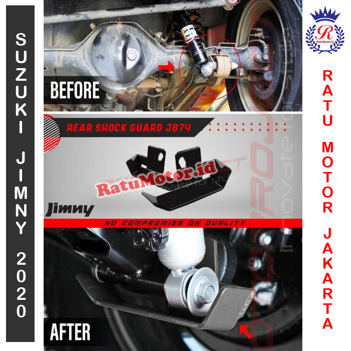 Pelindung Shock Belakang Suzuki JIMNY 2019 - Rear Shock Guard JB74