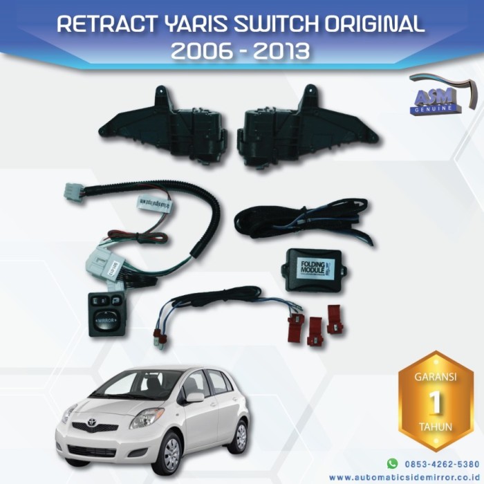 ASM Motor Retract Spion + Auto Toyota YARIS 2010 Switch Model ORI