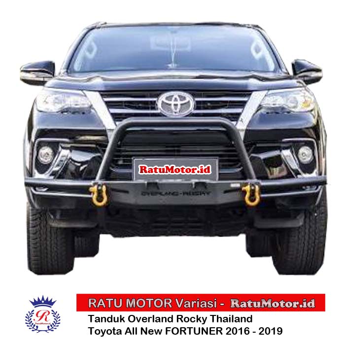 Tanduk OVERLAND Rocky For All New FORTUNER 2016-2019 Besi Hitam Thailand